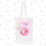Tavşan Konseptli İsimli Karton Çanta - Baby Shower - Doğum - Mevlüt ve Doğum Günü Hediyesi